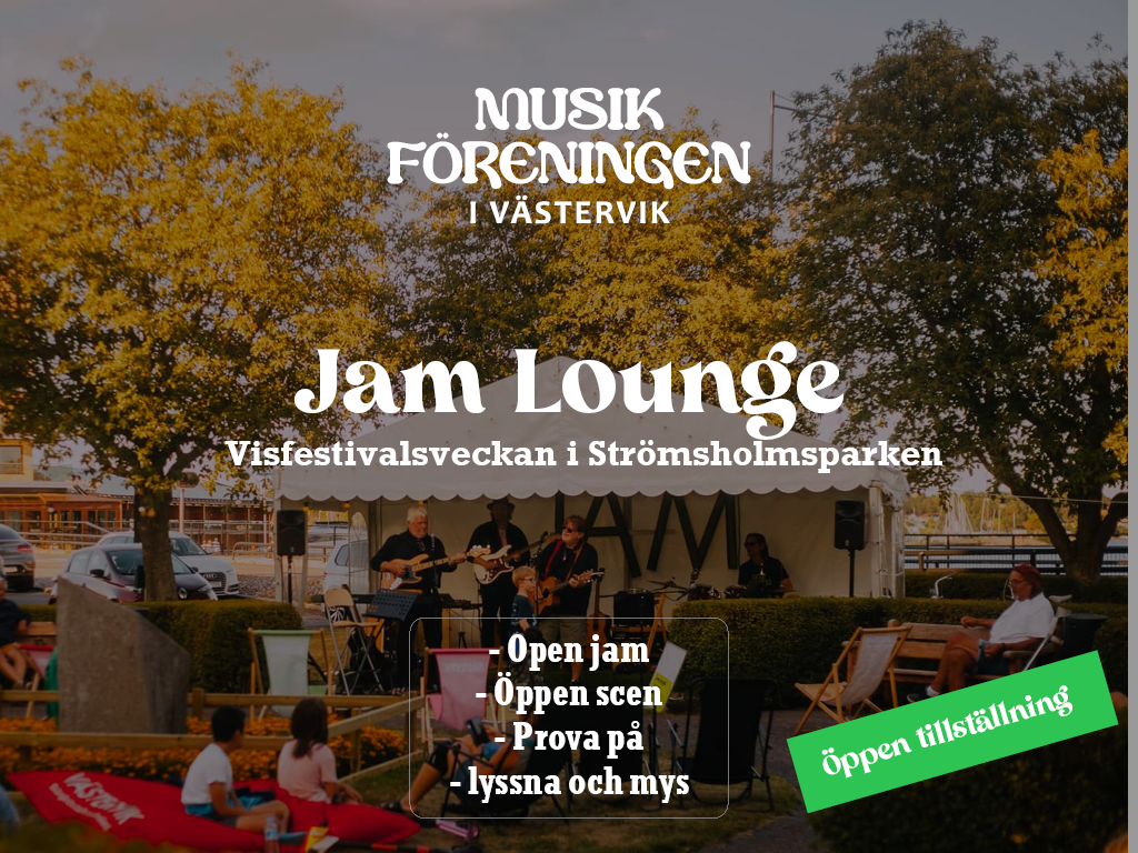 Jam Lounge Visfestivalen 9-11 juli